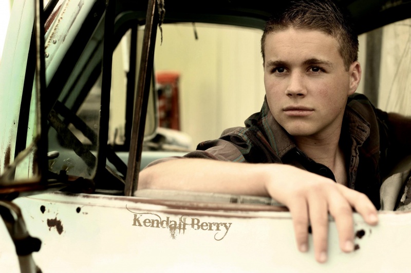 Male model photo shoot of Auston Sceirine in Abandoned truck on private property in Sparks, Nevada