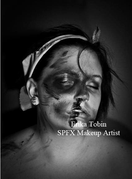 Female model photo shoot of Erika Tobin Makeup by Nicholas Aiden