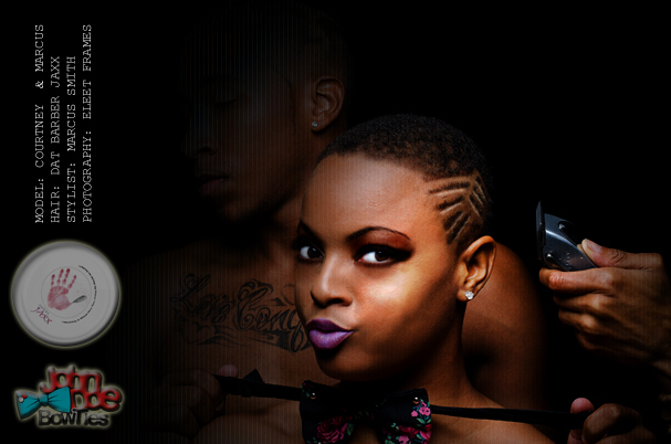 Male and Female model photo shoot of Dat Barber Jaxx and Ife by eleet Frames in ATLANTA