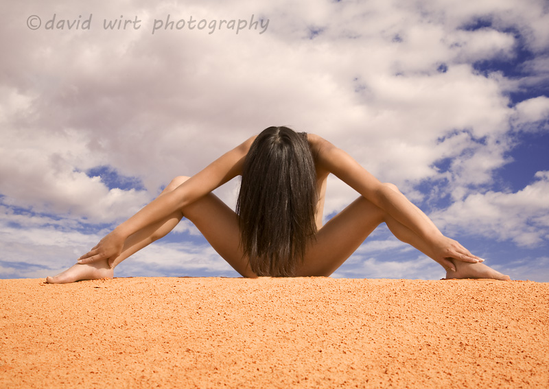 Female model photo shoot of Spirit CK Grosz by David Wirt in Moab, Utah