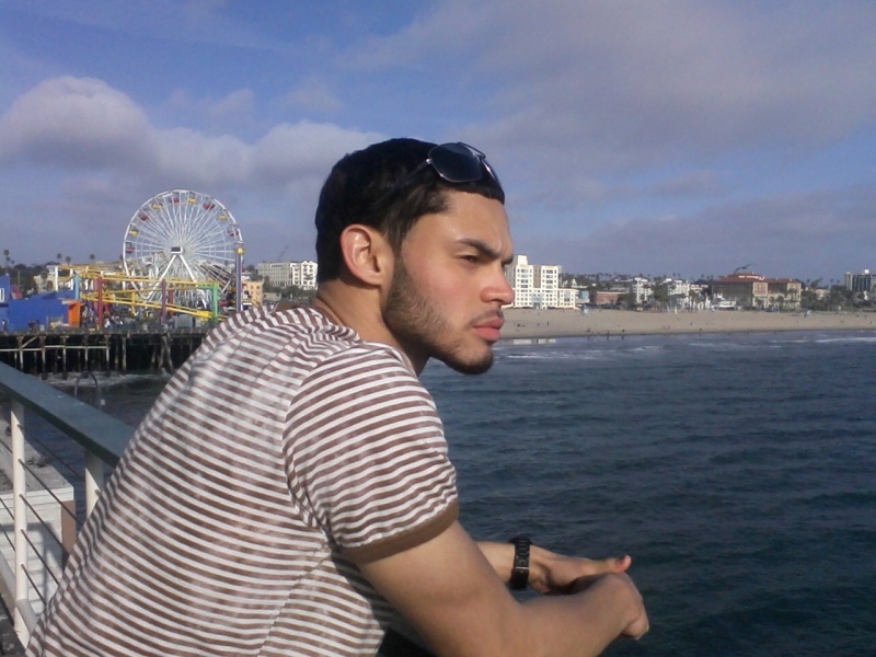 Male model photo shoot of Jonathan Mikal Perez in Santa Monica, California
