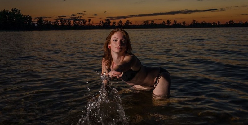 Female model photo shoot of Phoenix StarR  in shirley's bay