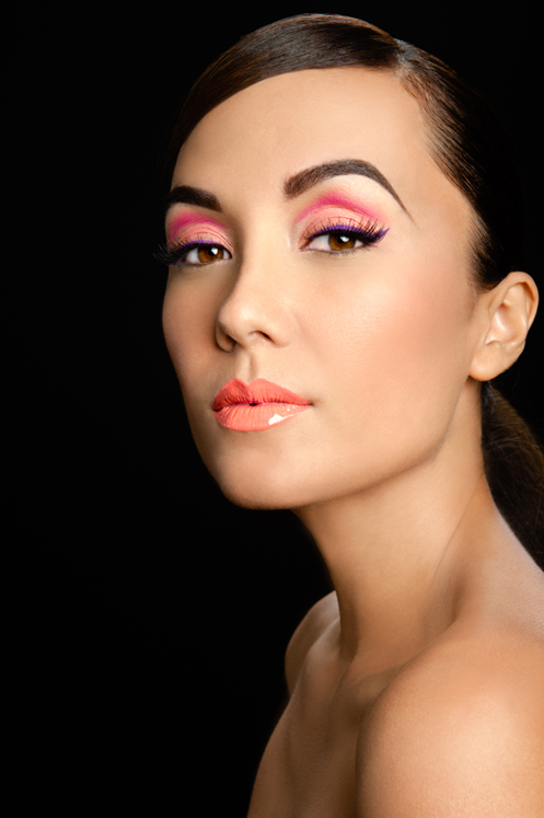 Female model photo shoot of Mixed Model 007 in Makeup Forever LA Pro Loft