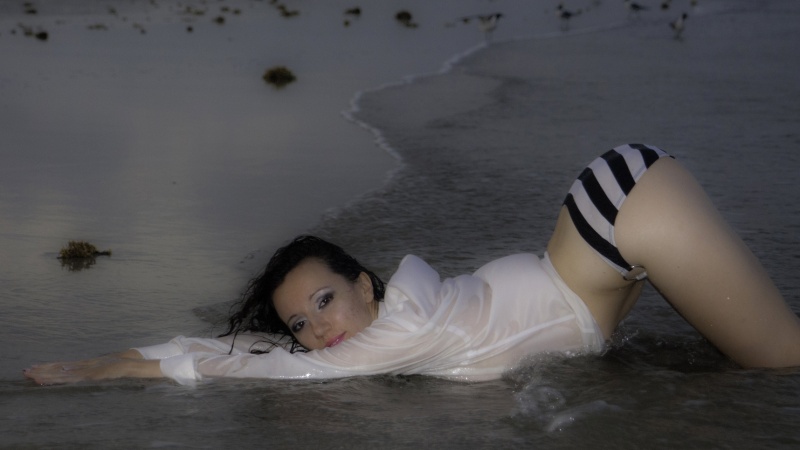 Female model photo shoot of Oksana Knight in Padre Island, TX