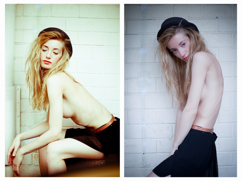 Female model photo shoot of Angela Mazur and Marianna Toka in Dalston, London