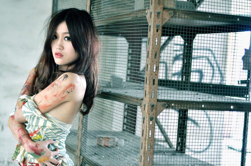 Female model photo shoot of Perry Tse in HK