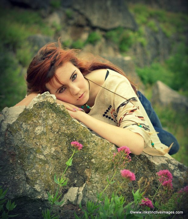 Female model photo shoot of Ebony St Rose in Little orme, Penrhyn Bay, North Wales