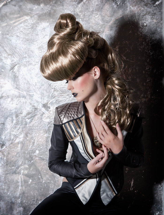 Female model photo shoot of The hairbank 