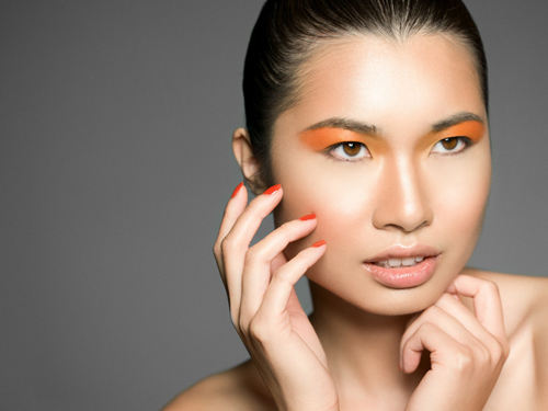 Female model photo shoot of M_Nguyen by Jarrel Williams, makeup by Saj M