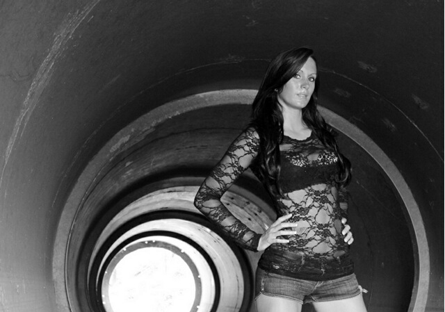 Female model photo shoot of KristiVest by Back Home Again Photos