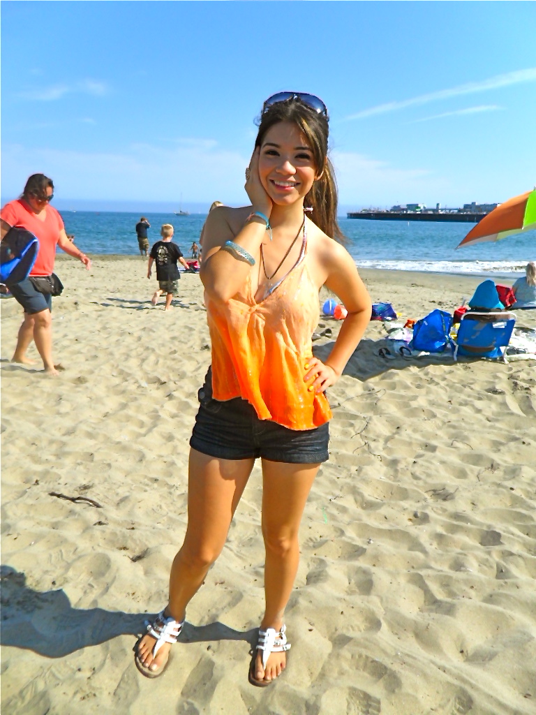Female model photo shoot of Vanessa Marie Manzo in Santa Cruz Beach Boardwalk, CA