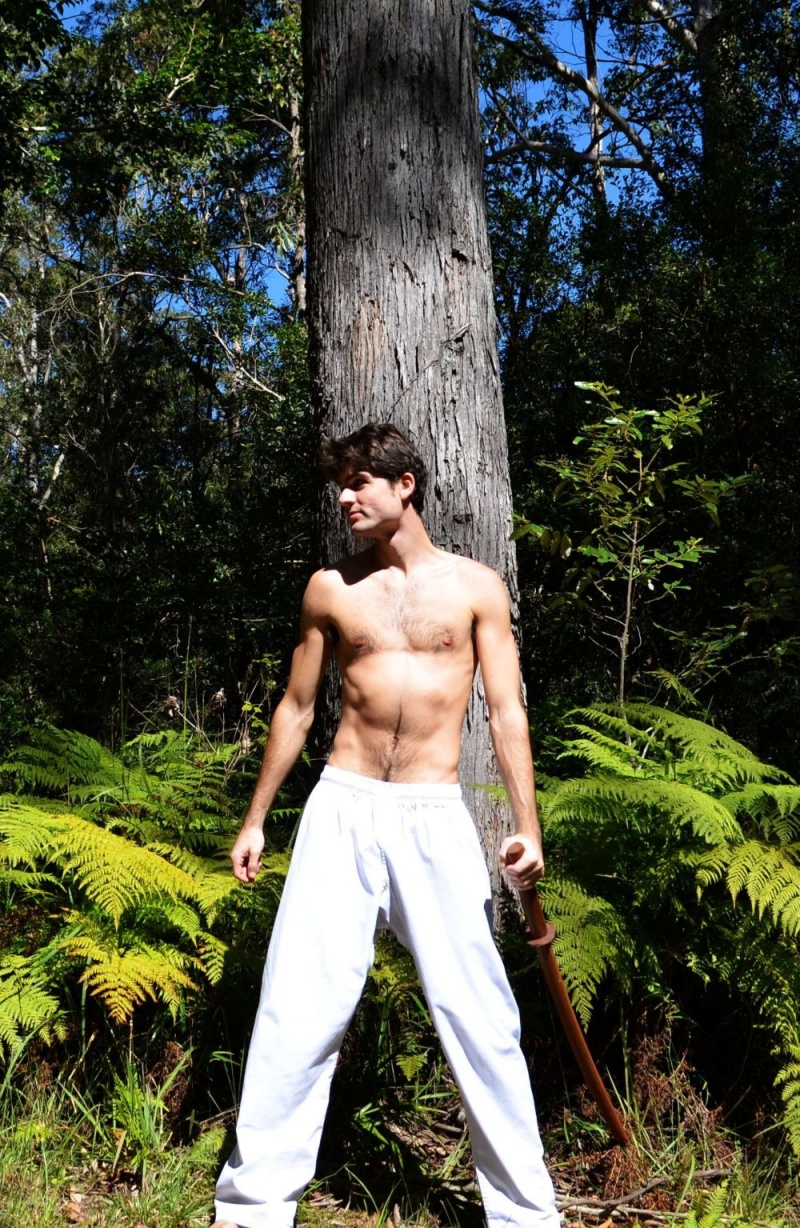 Male model photo shoot of Joel Daniel Anderson in Backyard