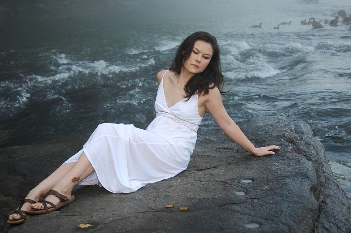 Female model photo shoot of Zephyranth by Cliff H in Jones Bridge