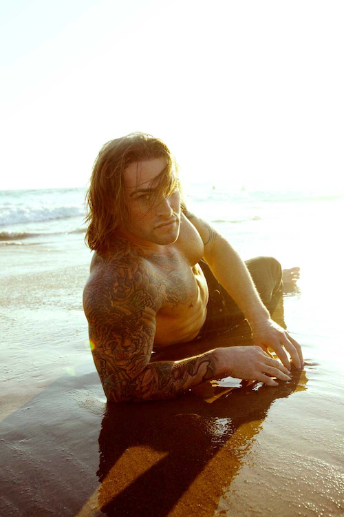 Male model photo shoot of Greg Duke in Santa Monica Beach