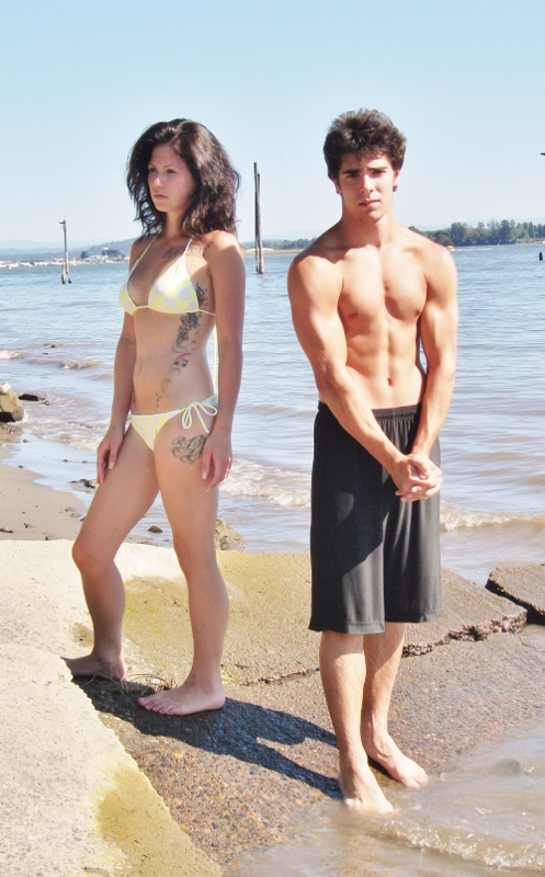 Male and Female model photo shoot of Randall Reagle and Alishia McClain in Vancouver Wa.