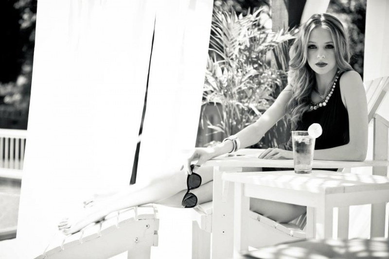 Female model photo shoot of Taylor Allison in Poolside