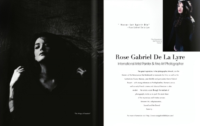 Female model photo shoot of Rose GabrieI in International Magazine
