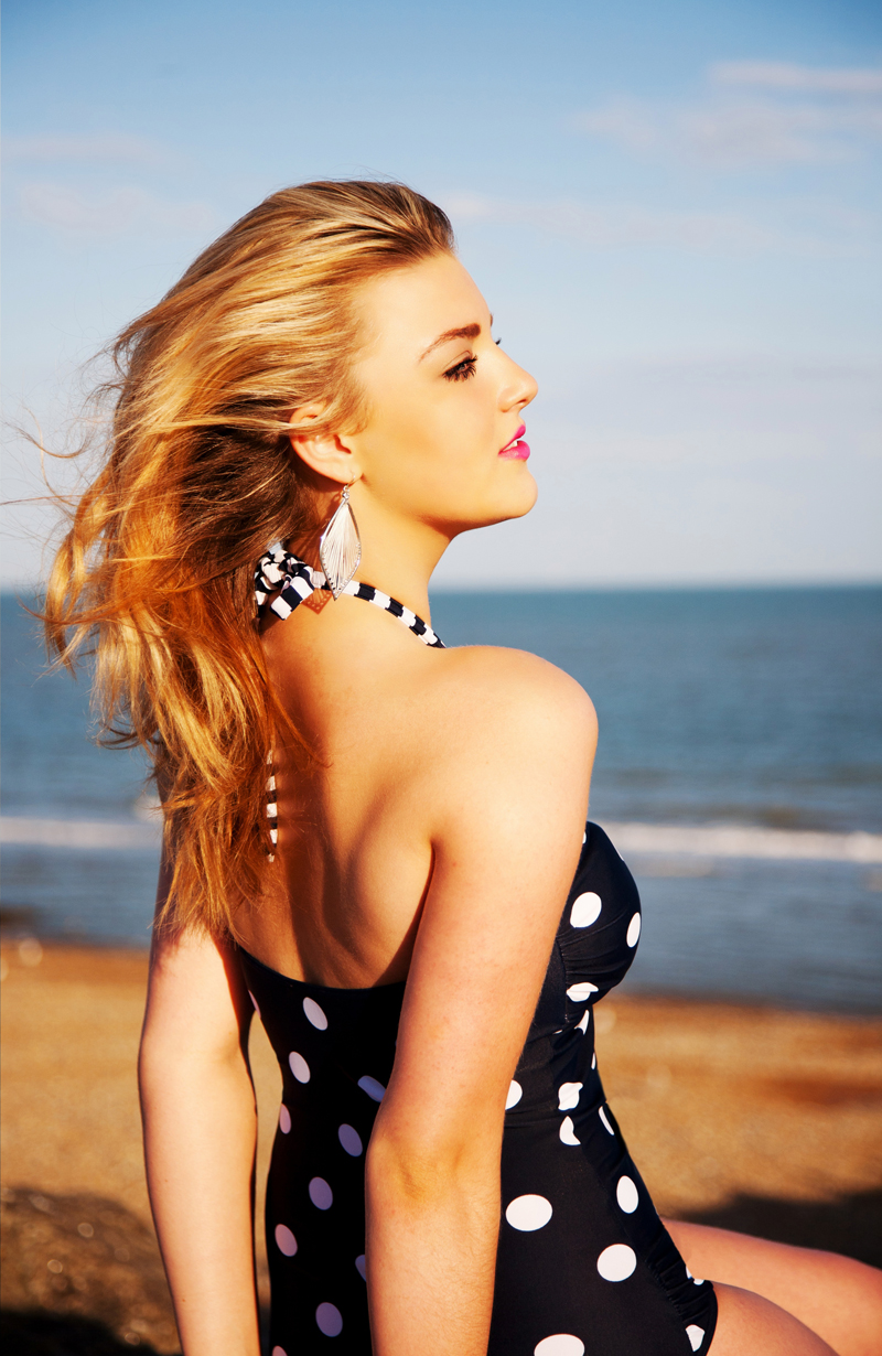 Female model photo shoot of Summer_Eve in Eastbourne beach