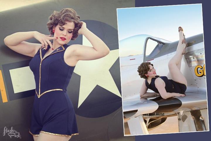Female model photo shoot of Kelly Estes in Davis Monthan Air Force Base