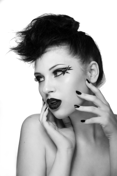 Female model photo shoot of Monroe Sirena, makeup by Danielle Verde