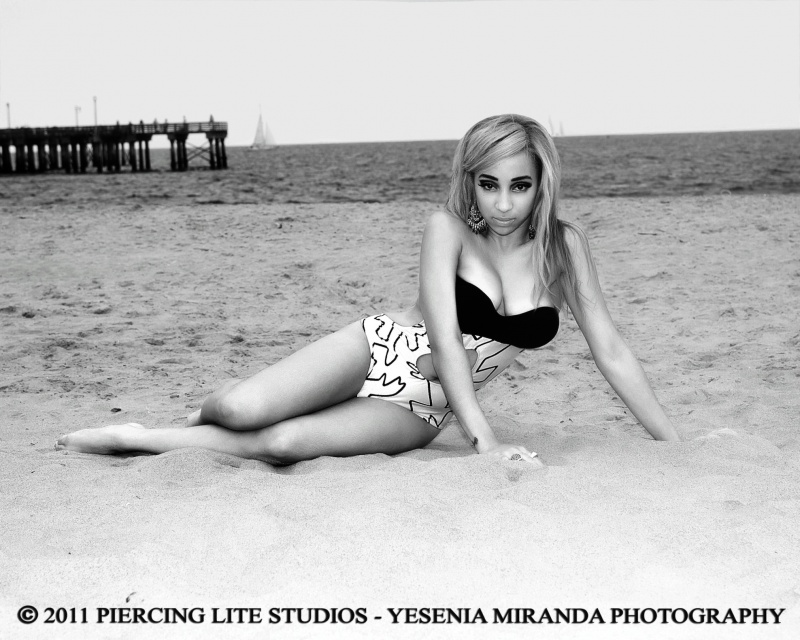Female model photo shoot of L MercedesSs in Coney Island