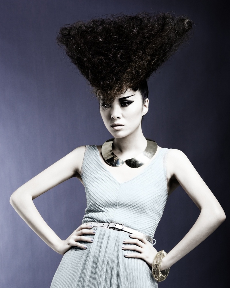 Female model photo shoot of MagdalenaSkoczylas by Chris Chudleigh, hair styled by Lucie Monbillard, wardrobe styled by Georgina Regan