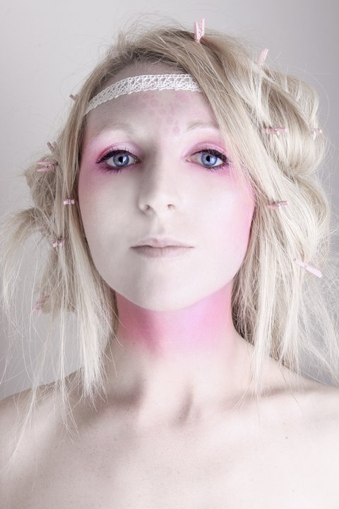 Female model photo shoot of Digitally Damaged 