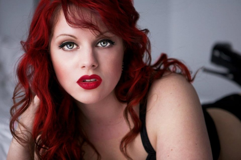 Female model photo shoot of Red Herring