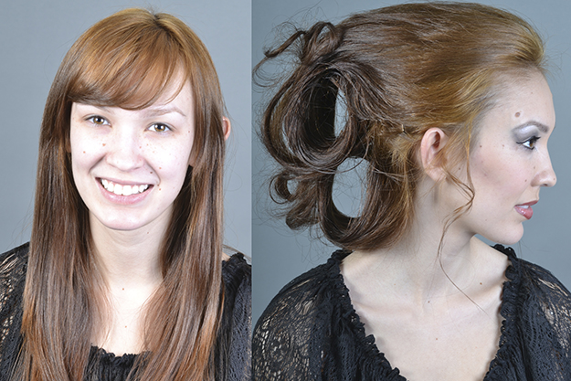 Female model photo shoot of GSG HAIR STYLIST MUA