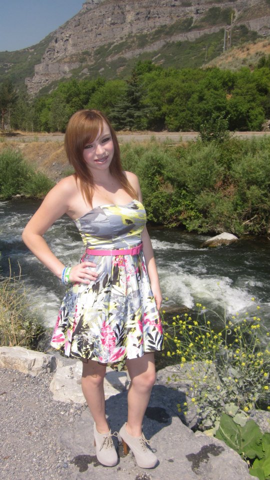 Female model photo shoot of Syrenity in Bridal Veil Falls