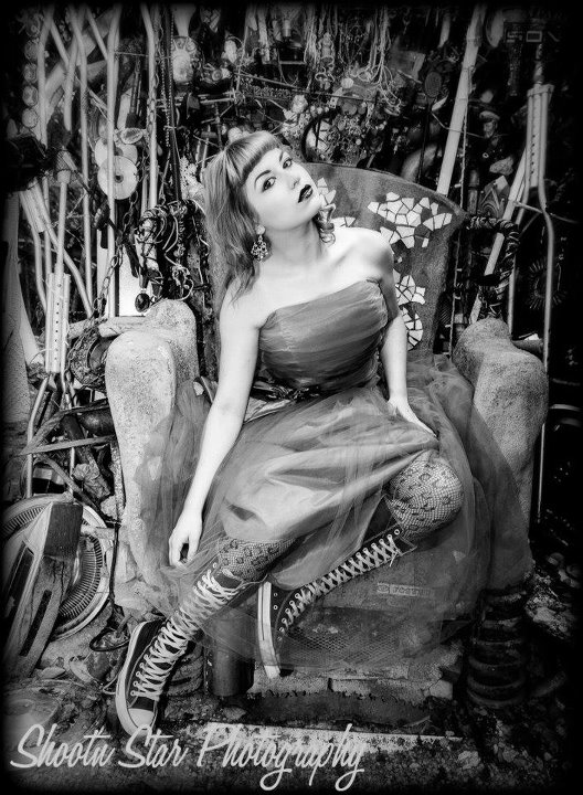 Female model photo shoot of Jessica Ingle by Shootn Star Photography in Cathedral of Junk