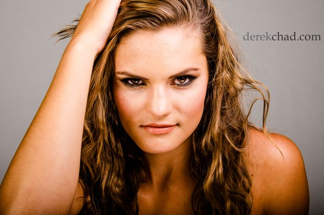Female model photo shoot of Heather Corder by Derek Chad Photography, makeup by EsmeraldaGomezMua
