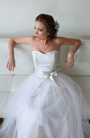Female model photo shoot of Anglo Couture in FH Weddings