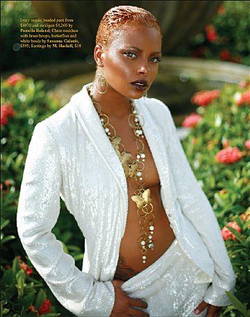 Female model photo shoot of Candace Corey and Eva Marcille in Jamaica, hair styled by Hair by Nedjetti 