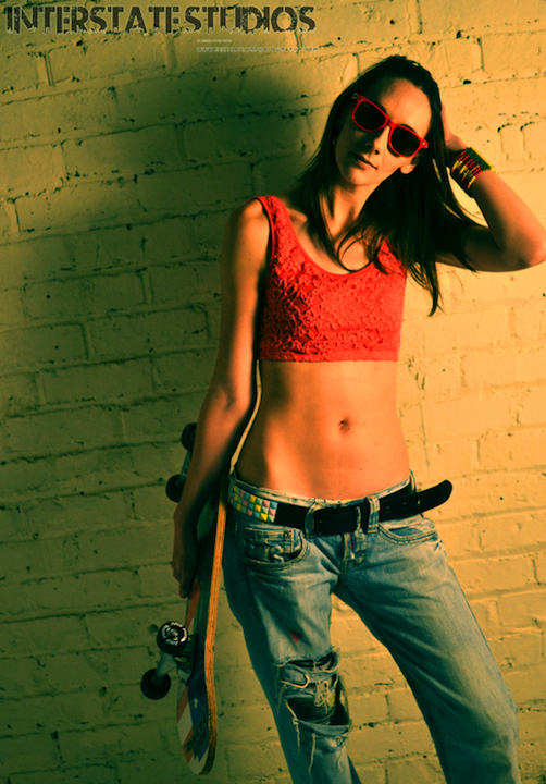 Female model photo shoot of Fi Flo Hoop Artist in Interstate Studios