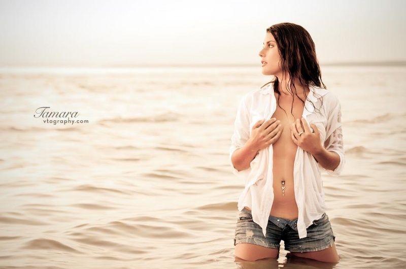 Female model photo shoot of TamaraSeibert in wasaga beach