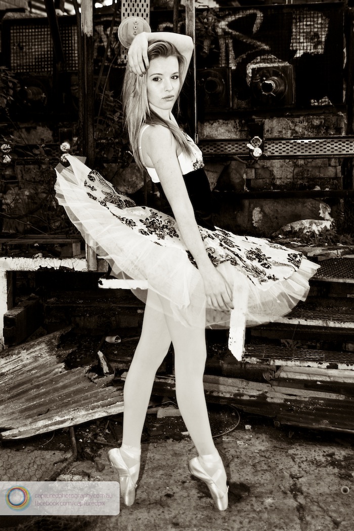 Female model photo shoot of Captured Photo Aus in Bulli Brickworks