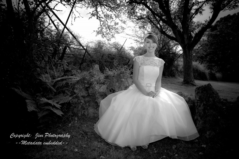 Female model photo shoot of JinxPhotography in Wedding shoot