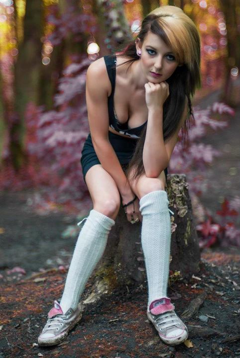 Female model photo shoot of Miss_Lau in Sleetmoore Woods