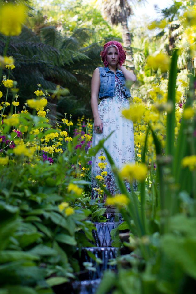 Female model photo shoot of Livvy Nash in Trebah Gardens - Cornwall