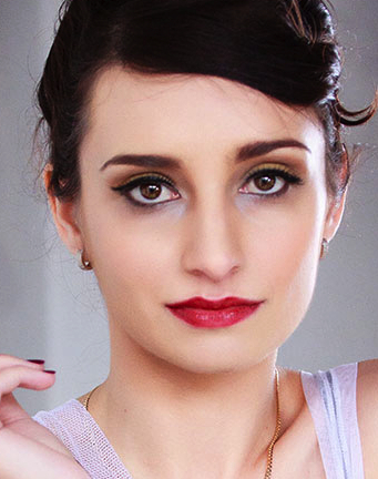Female model photo shoot of Melissa Hanes by Bob  Hughes in Sydney, makeup by Maria Cynthia