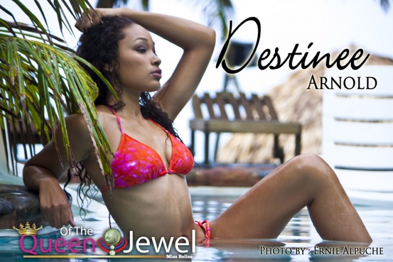 Female model photo shoot of Destinee- Miss Belize in San Pedro