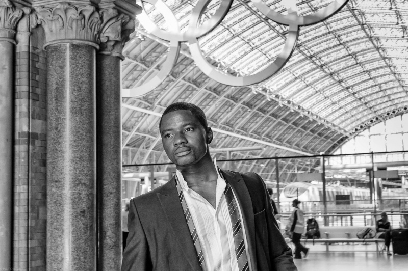 Male model photo shoot of Christian T in King's Cross St Pancras