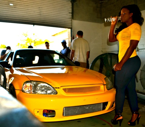 Female model photo shoot of S-B photography  in Nv Automotive