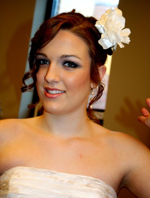 Female model photo shoot of PIN UP DOLL Hair Design in Show Bride