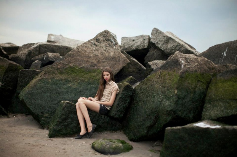 Female model photo shoot of HAYLZSTORMM in Coney Island, NYC