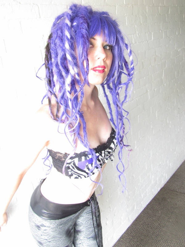 Female model photo shoot of Punky Fresh, clothing designed by Breakin Chains