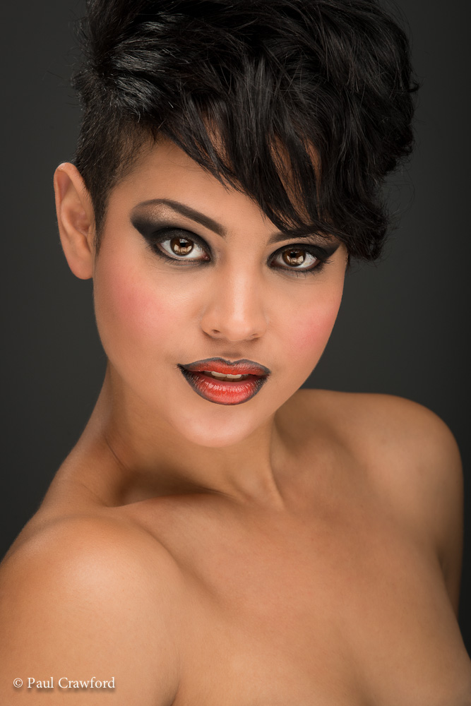 Female model photo shoot of leanne crossan mua