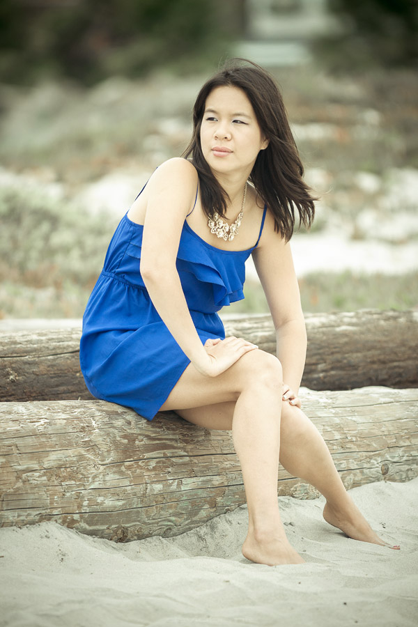 Female model photo shoot of Candy Ma  in Coronado beach