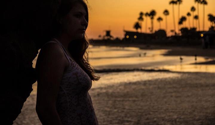 Female model photo shoot of Amy Earle Drake in Inspiration Point, Corona Del Mar, CA